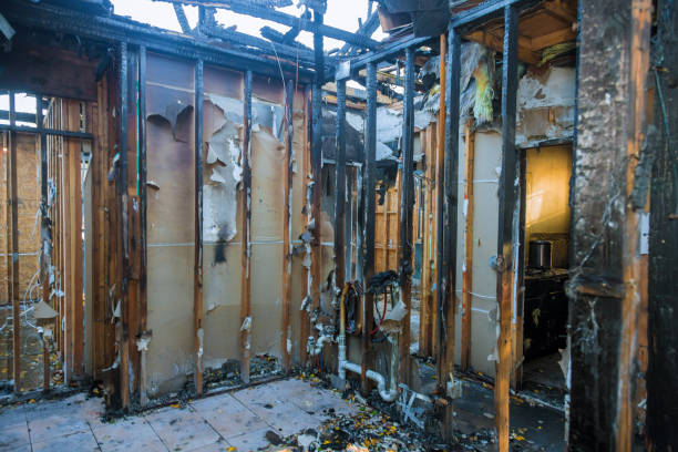 Professional Fire Damage Removal technician working in Lewisburg, OH